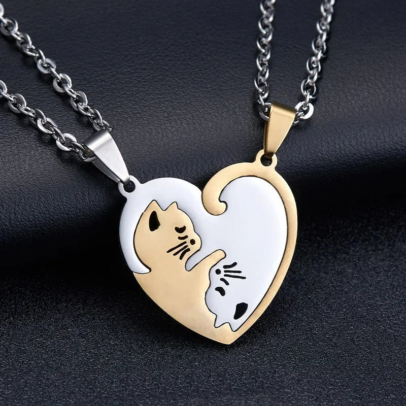Couple Cat Necklace