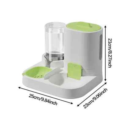Automatic Pet Feeder Waterer Pet Bowl Compact Removable Pet Supplies Convenient