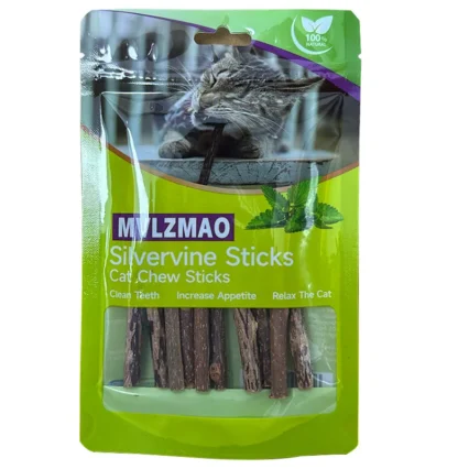 Natural Silvervine Catnip Cat Chew Toy Suit Silvervine Cat Snacks Stick Safety Molar Toothpaste Sticks Pet Supply