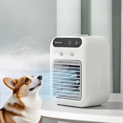 Pet Air Conditioner Cooling Summer Cat Nest Refrigeration Air Conditioner Fan Small Water Electric Fan Kennel Mobile Electric