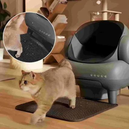 NEW- M1 Plus Open-Top Self-Cleaning Cat Litter Box, 360° Safety Sensors, Advanced Odor & Leak Control, Automatic for Large
