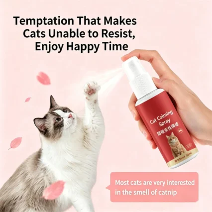 2pc Cat Calming Spray Natural Relief Anti-Scratch Pet Supplies 30ml Travel Cat Calm Comfort Spray For Indoor Outdoor Home Travel