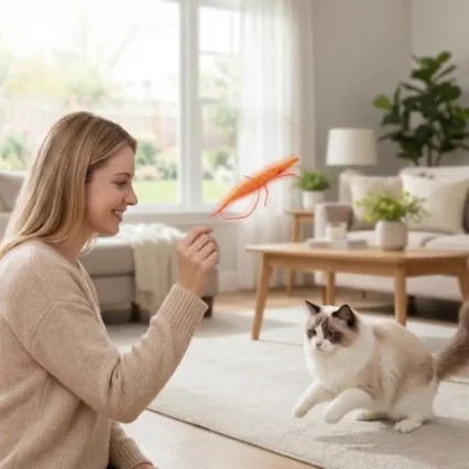 Woolen Prawn Cat Toy Contains Catnip Simulated Insects To Play With And Entertain Cats Chew Toy