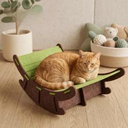 Pet rocking chair cat scratcher wear-resistant four-season universal integrated rest bed cat ** commonly used